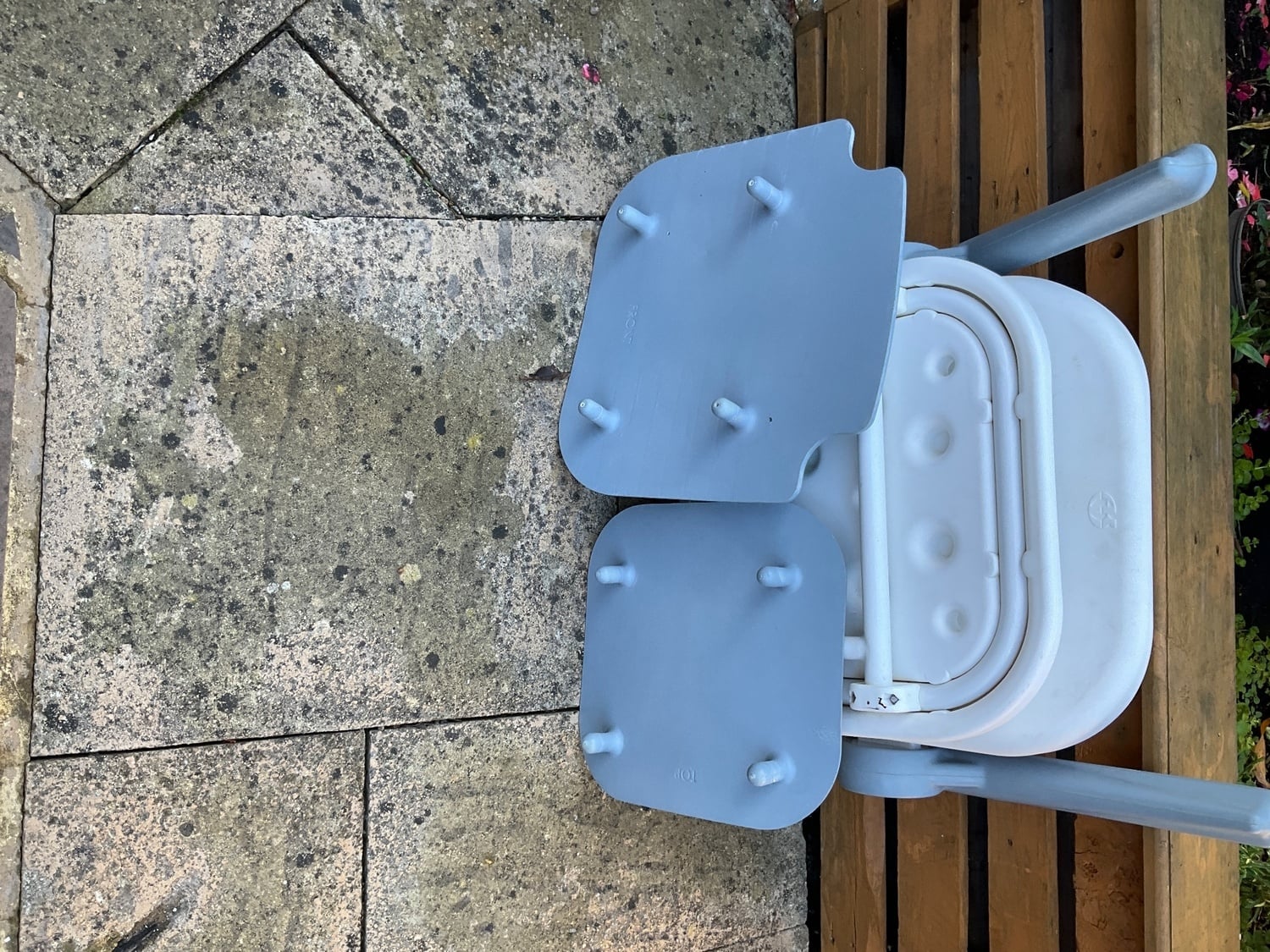 Large disabled shower seat for wall complete 
