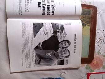 Collection of brighton and hove albion football programmes and me