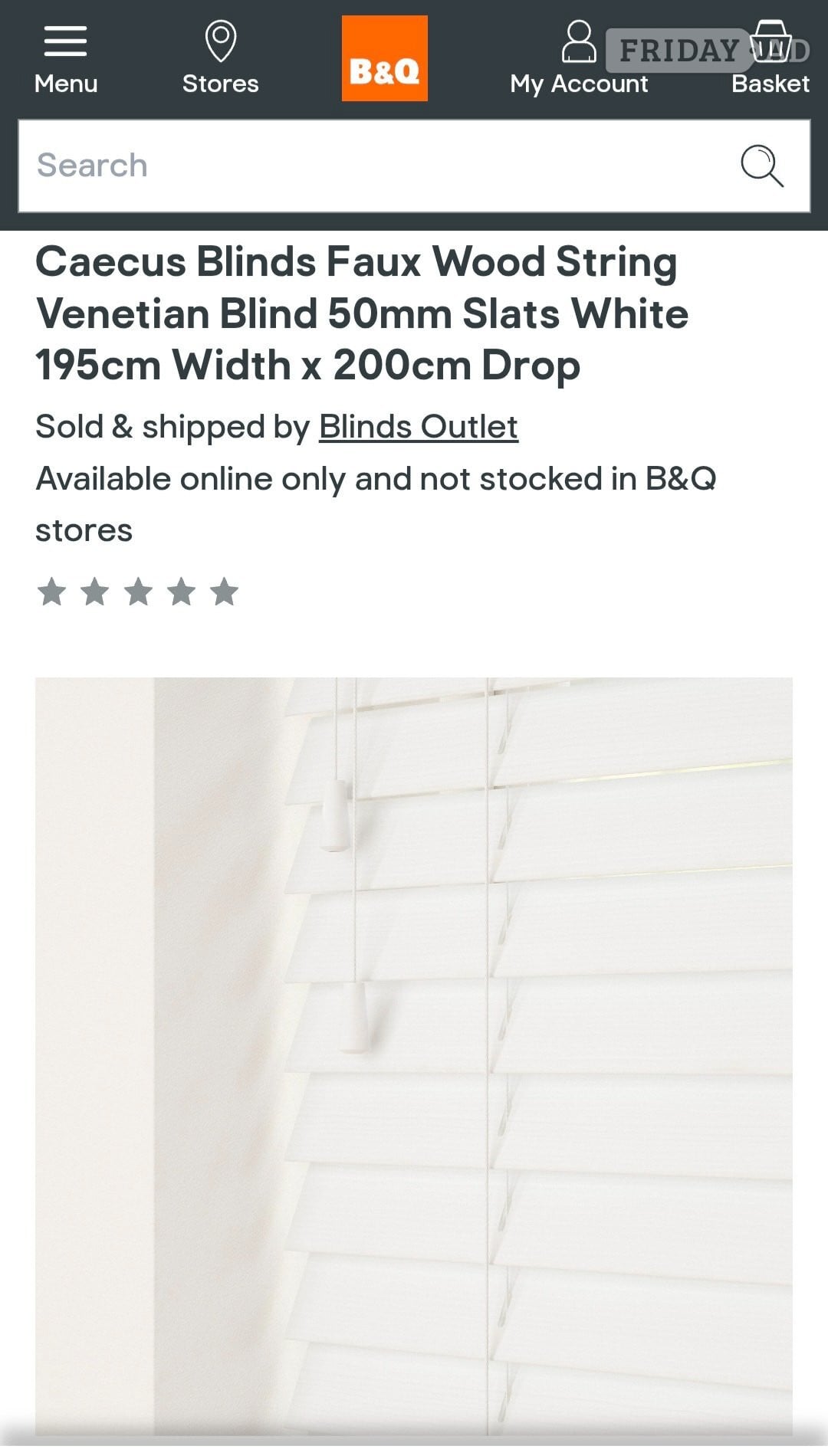 Blinds from b&q in Croydon