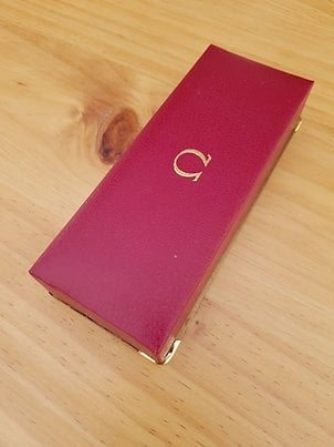 Omega 1960s vintage watch box.
