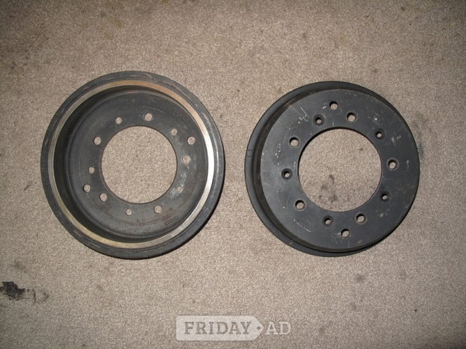 MG TD Rear brake drums in Bristol