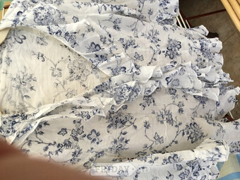 Retro Floaty frilled Cotton blouse size 12