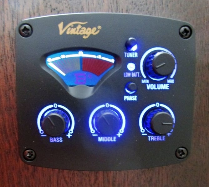 VINTAGE Statesboro 12 String Elec Acoustic "as-nu" VE440 WK-12 Paul Brett Design - Musical Instruments in Northampton