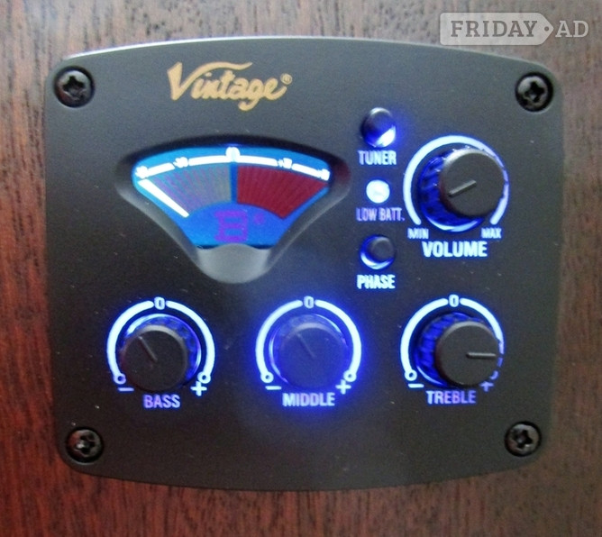 VINTAGE Statesboro 12 String Elec Acoustic "as-nu" VE440 WK-12 Paul Brett Design - Musical Instruments in Northampton