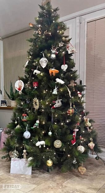Gorgeous 7ft expensive Black Box Christmas tree for sale