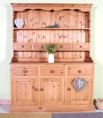 UK Deliver - Traditional Cottage Farmhouse Pine Welsh Dresser