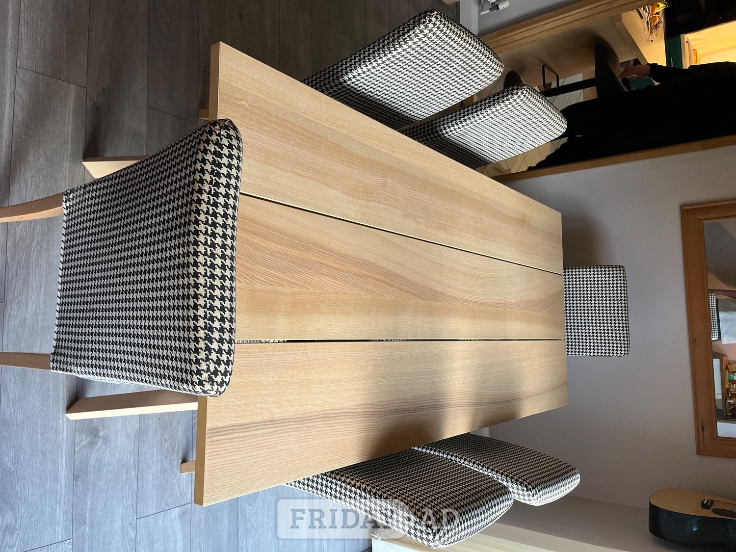 Stylish and solid Ikea dining table and chairs