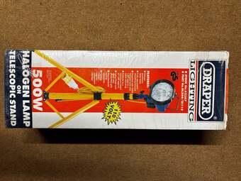 Draper 62387, 110V 500W halogen telescopic work lamp 