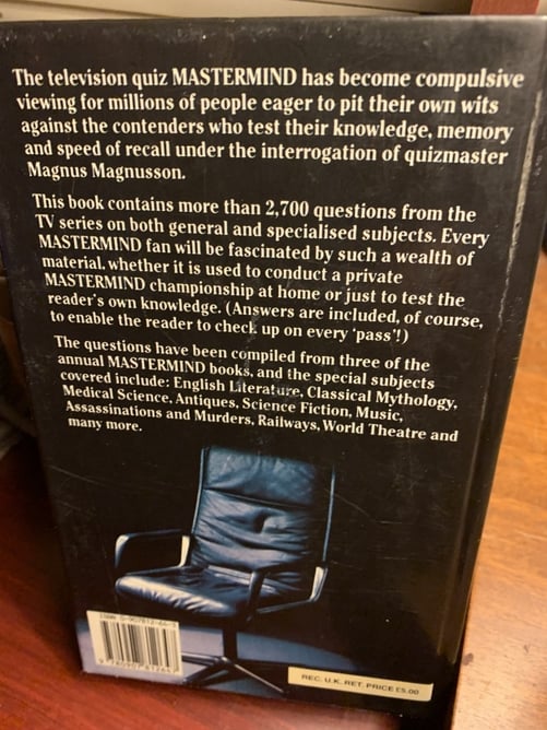 Hardback "Mastermind" Book Good Condition. 