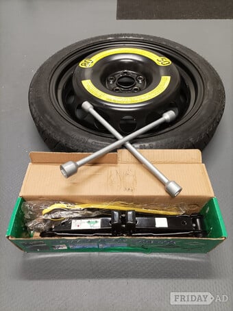 Spare wheel kit - 18 inch space-saver with jack and brace.