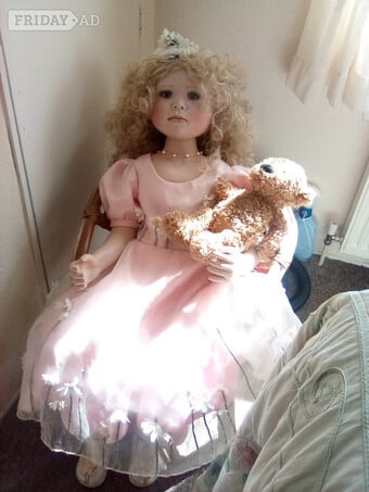Limited Edition Christine Orange Dolls. LUCY and ALLEGRA. 38" 