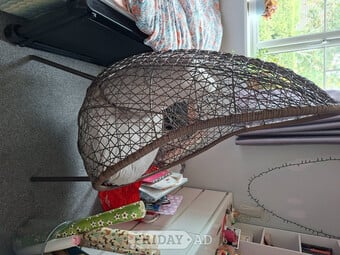 "Teardrop" Rattan Chair