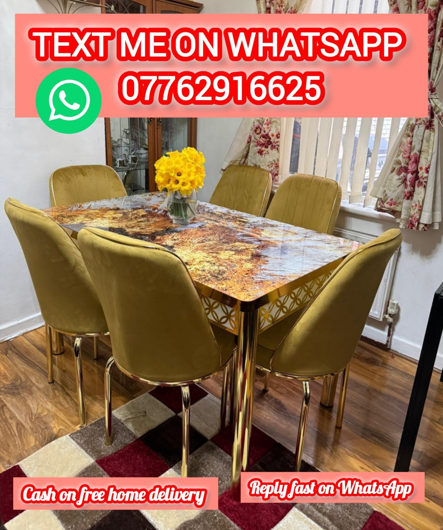 Dining table and chairs - Furniture