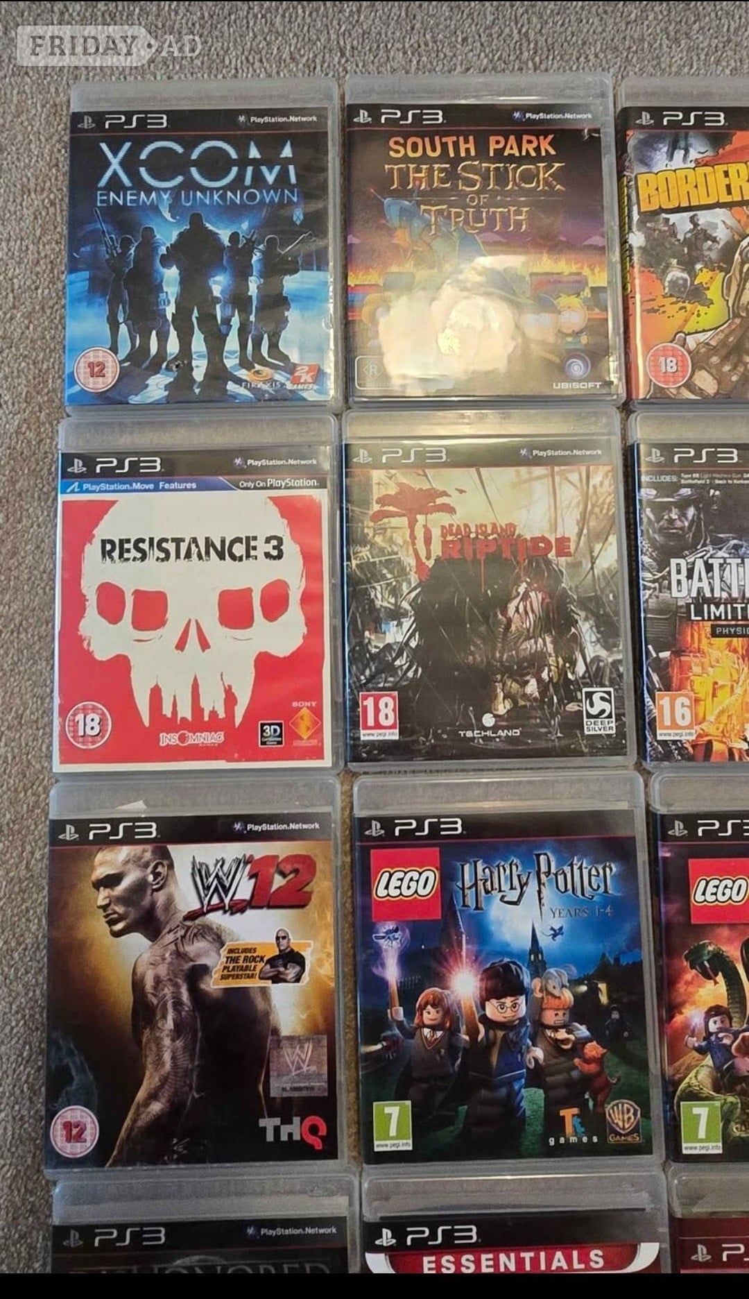 Large bundle of PS3 games