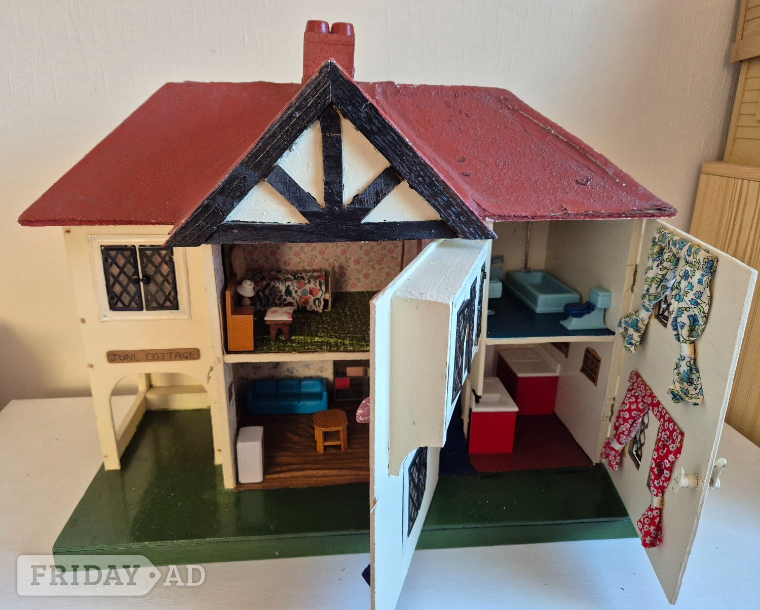 Doll's house and some furniture. 