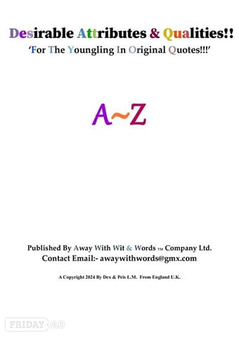 Purchase! Desirable Attributes & Qualities!!  PDF Large Booklet!! For Only £3.00