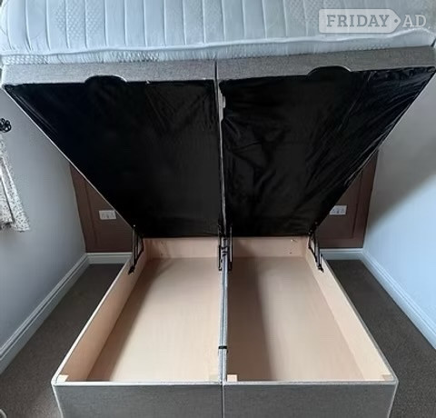 4 FOOT -END LIFT DIVAN OTTOMAN WITH 24 INCH DESIGN HEADBOARD