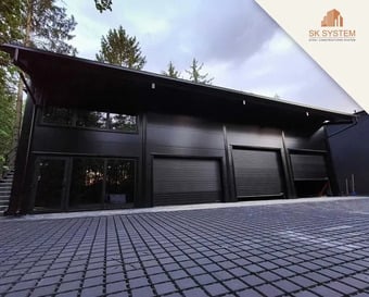200m2 Insulated Steel frame building with bespoke design