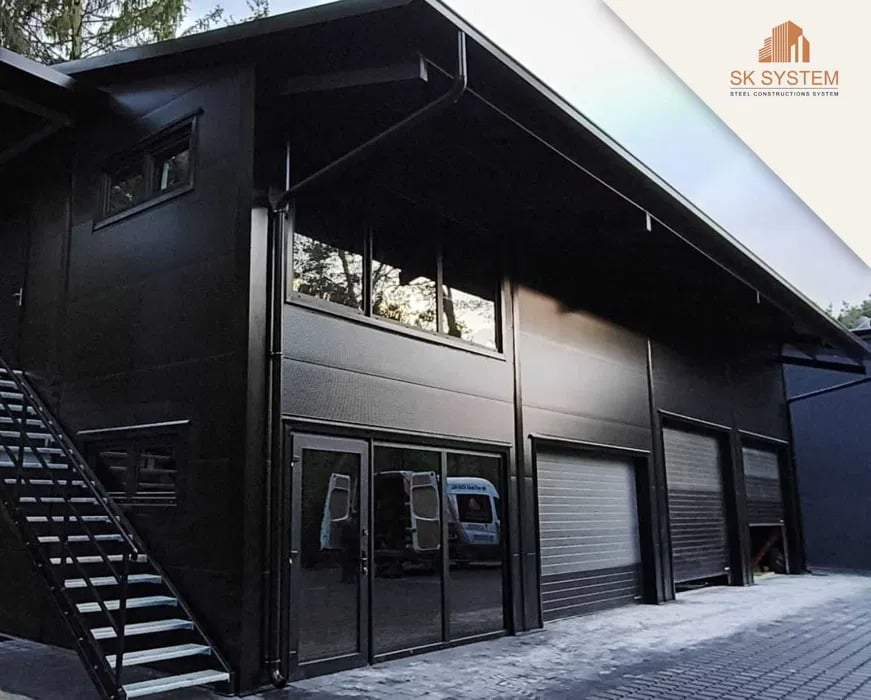 200m2 Insulated Steel frame building with bespoke design