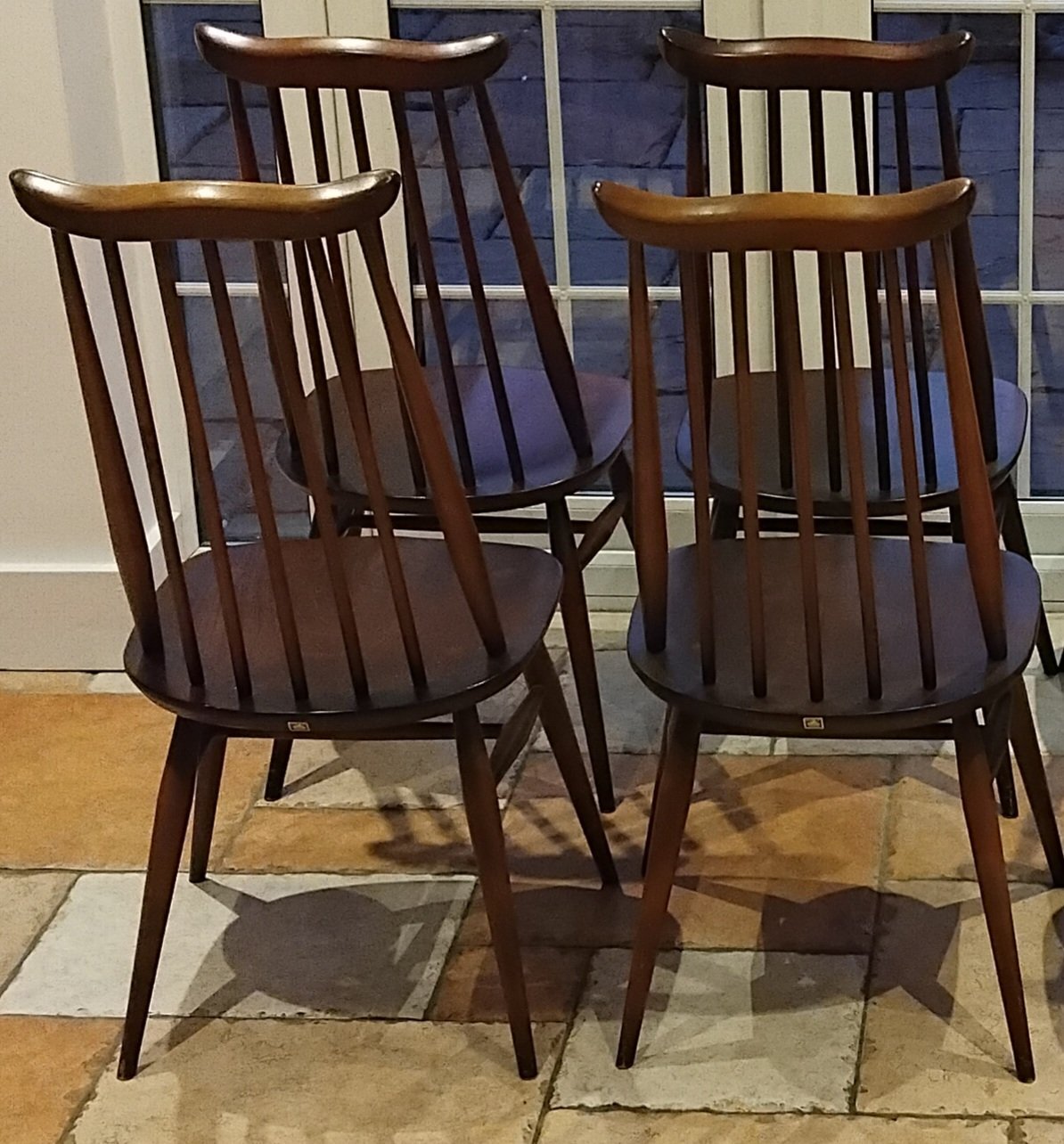 Ercol Set 4 Goldsmith Dining Chairs, Excellent Condition