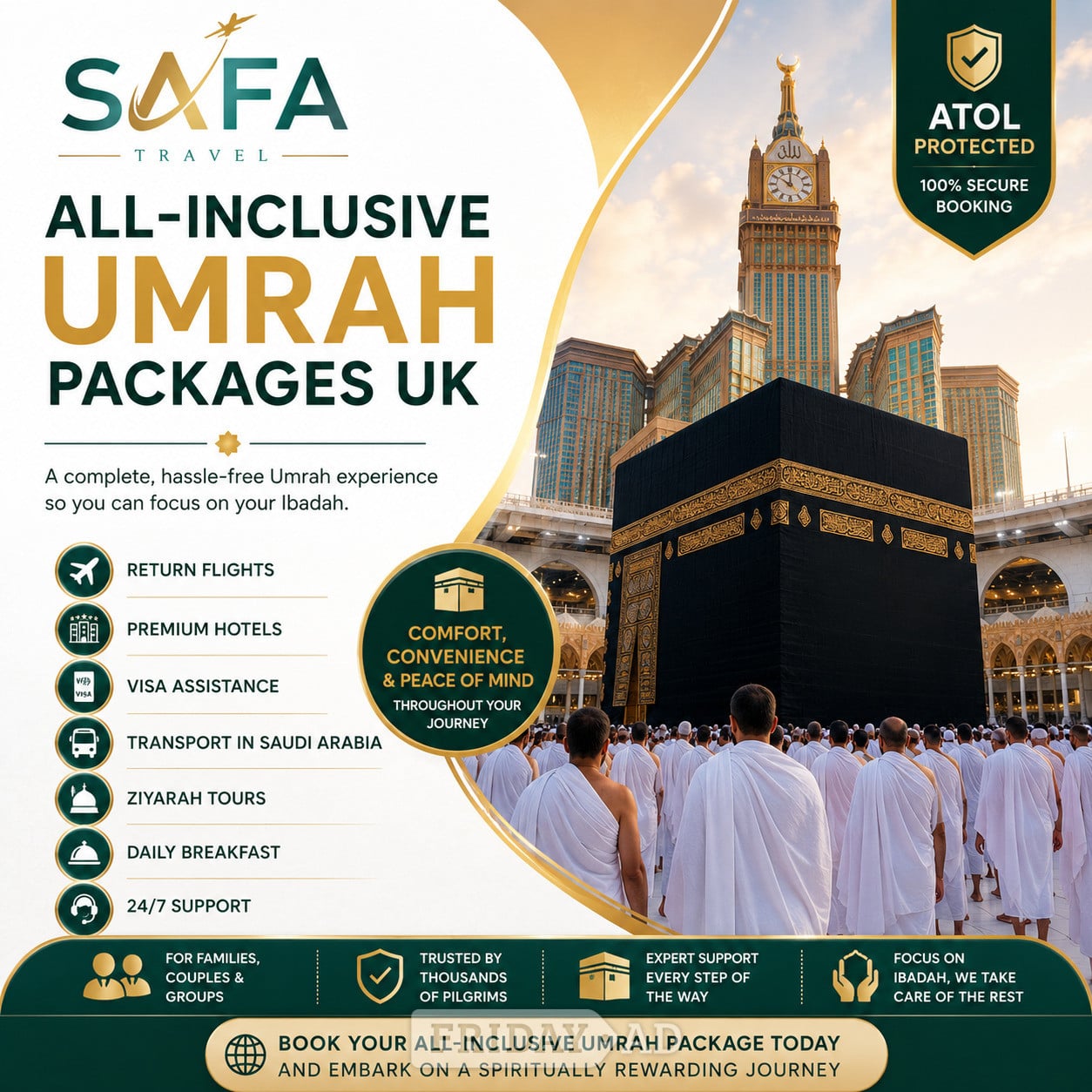 Umrah Packages from UK with 10% Off  in London