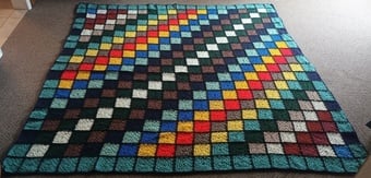 Handmade Crochet Blanket / Throw