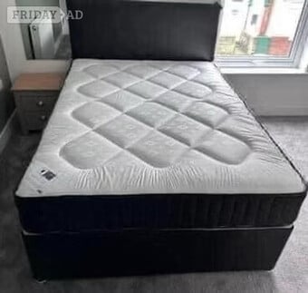 TENDER SLEEP SUPER ORTHOPAEDIC DIVAN BASE, MATTRESS AND HEADBOARD