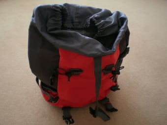 Haversack red 30 litre - as new