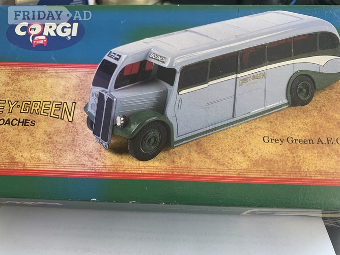 Corgi Grey-Green Coach. Superb condition. Like new. Postage Extra - Antiques & Collectables