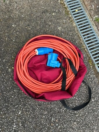 Caravan and camping hook up cable