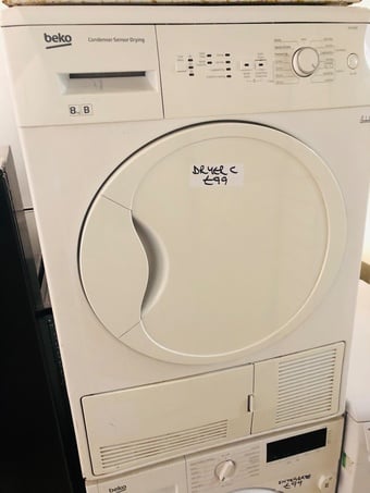Beko 8KG load condenser tumble dryer in excellent condition 