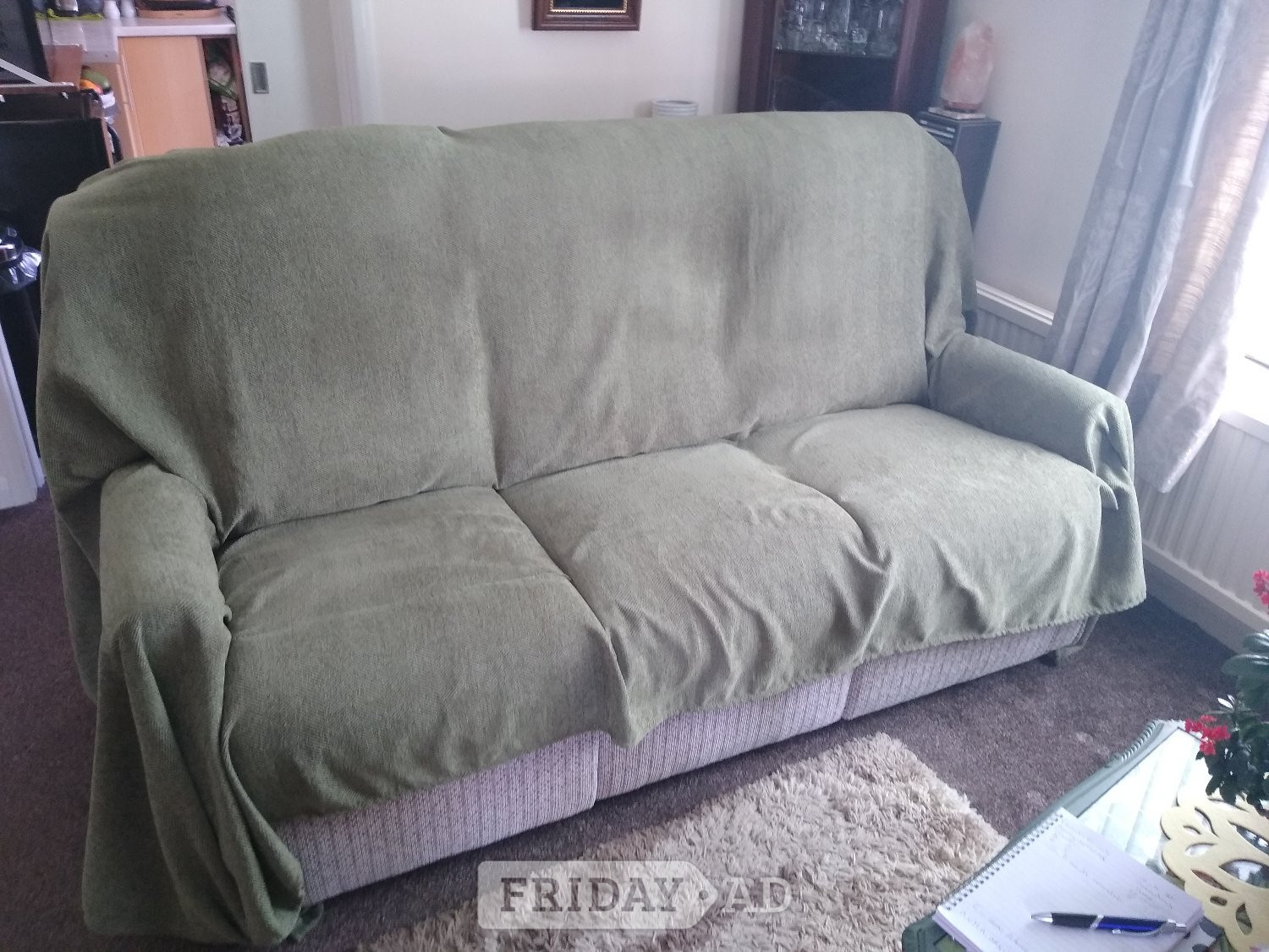 Three seater sofa recliner  - Furniture in Andover