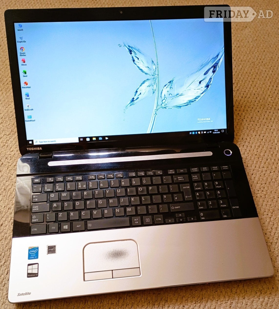 TOSHIBA-C75*UPDATES TILL 2032*WIN 10*OFFICE2024*128gb ssd*8gb ram in Northampton