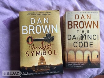 2 DAN BROWN books for only 50p (ignore the £1)