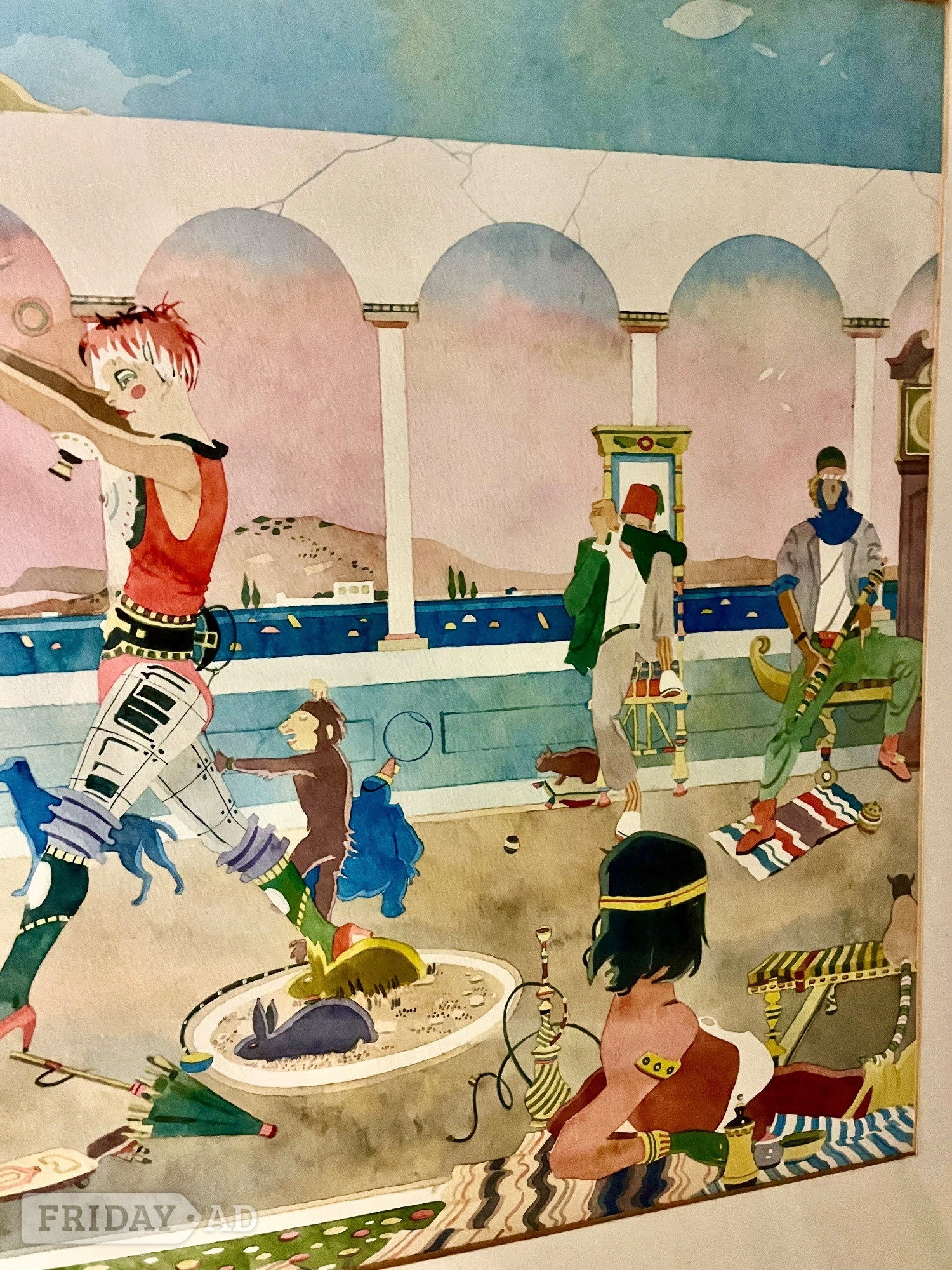 TWO Watercolours S Fenton RI London Frolic & I Belong to London - Antiques & Collectables