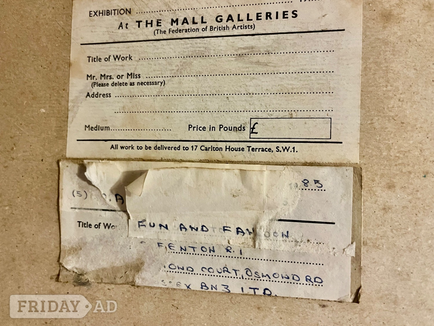 Eastbourne TWO Watercolours S Fenton RI London Frolic & I Belong to London