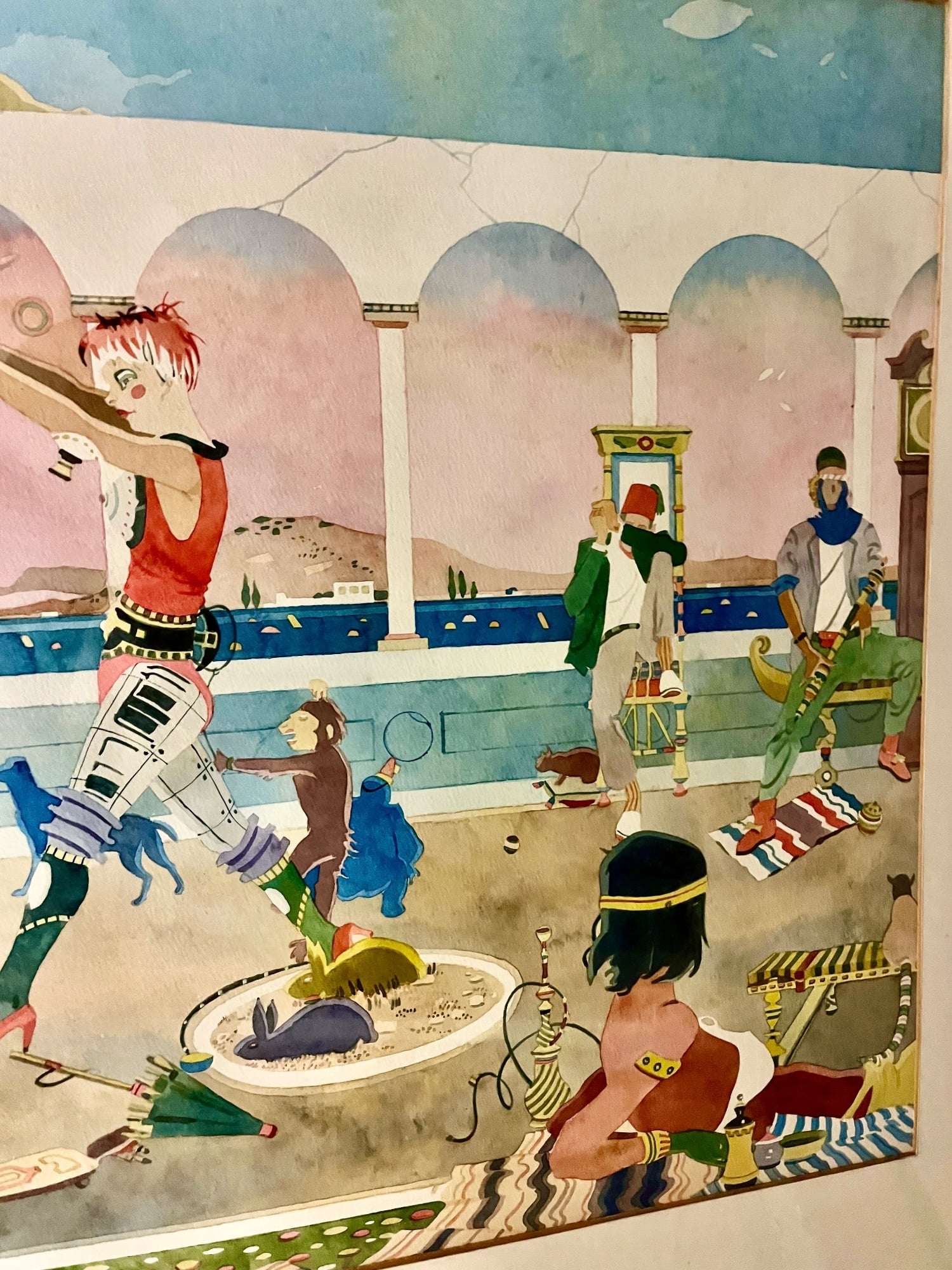 TWO Watercolours S Fenton RI London Frolic & I Belong to London - Antiques & Collectables