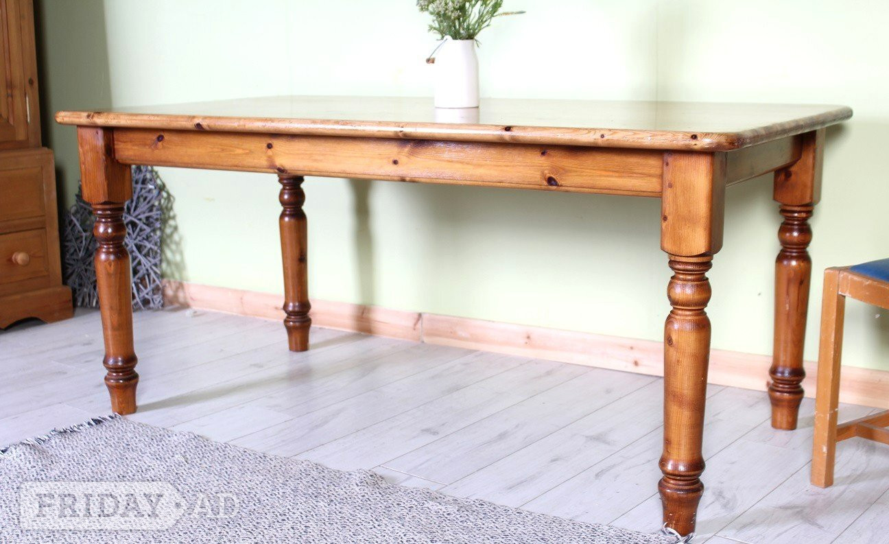 Delivery Options - Large Farmhouse Pine Table Solid - Furniture in Hailsham