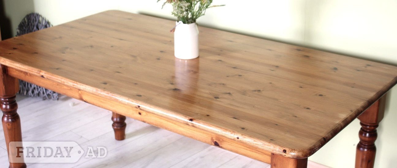 Delivery Options - Large Farmhouse Pine Table Solid - Furniture