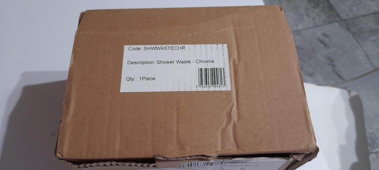 90mm Chrome Shower Waste Tray Trap (Model SHWWASTECHR)   - Home Decor in Luton