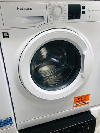 Hotpoint steam hygiene washing machine 10KG load with large drum 
