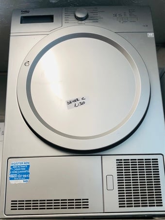  Beko 7kg load condenser tumble dryer silver colour 
