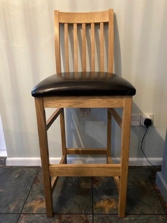 Oak bar stool