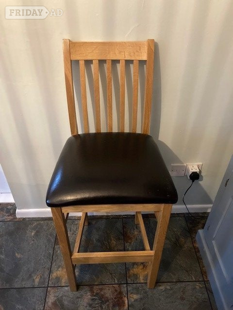 Oak bar stool