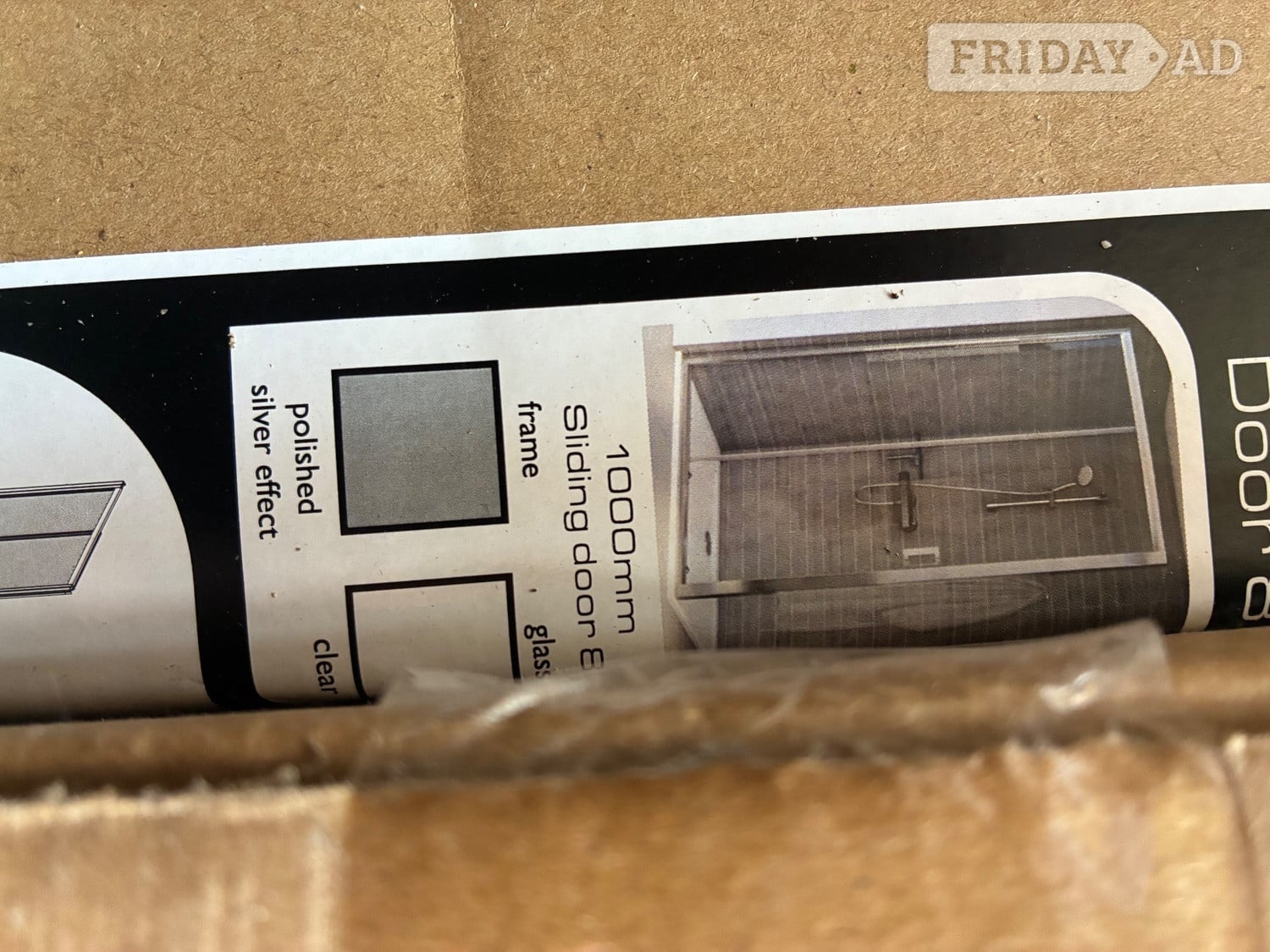 Corner shower cubicle , unused and still in delivery packaging 