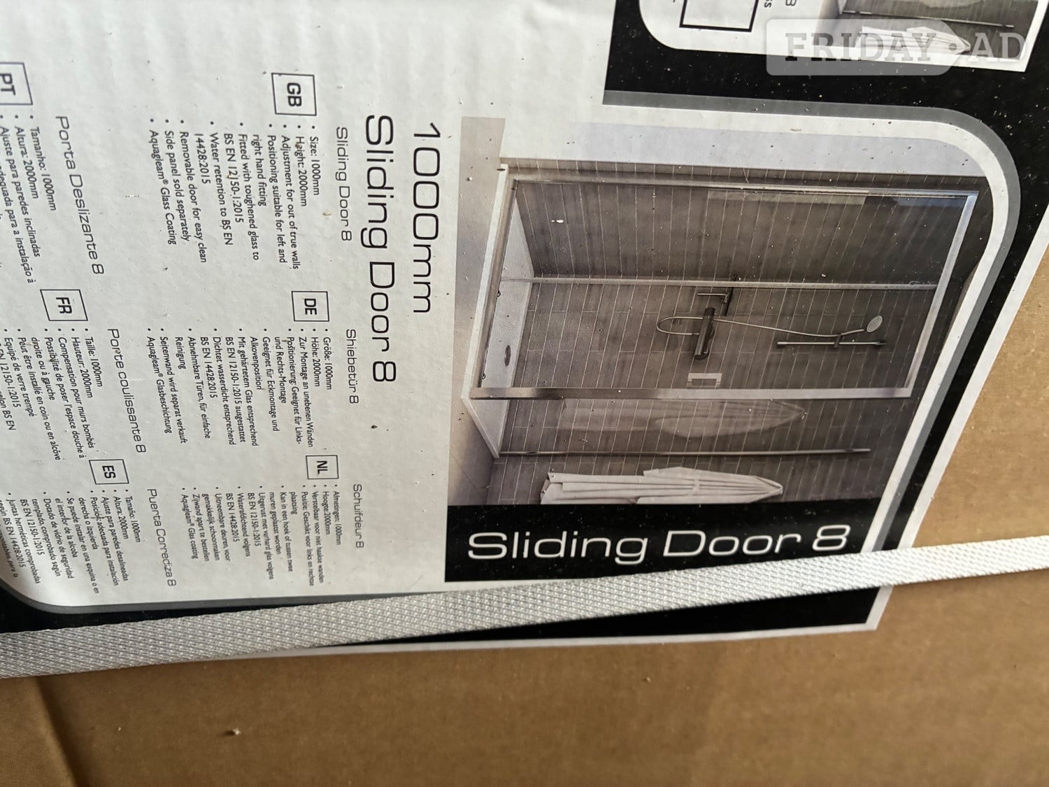 Littlehampton Corner shower cubicle , unused and still in delivery packaging 