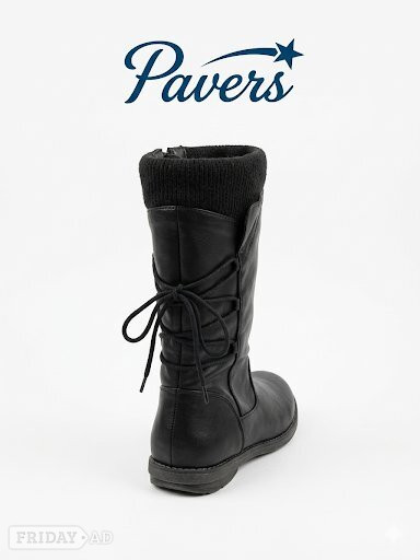 Peterborough Pavers Black Calf Boots –Adjustable Fit & Ultimate Comfort (UK 7)