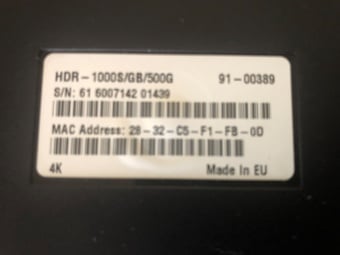 Human frees at HDR 1000S