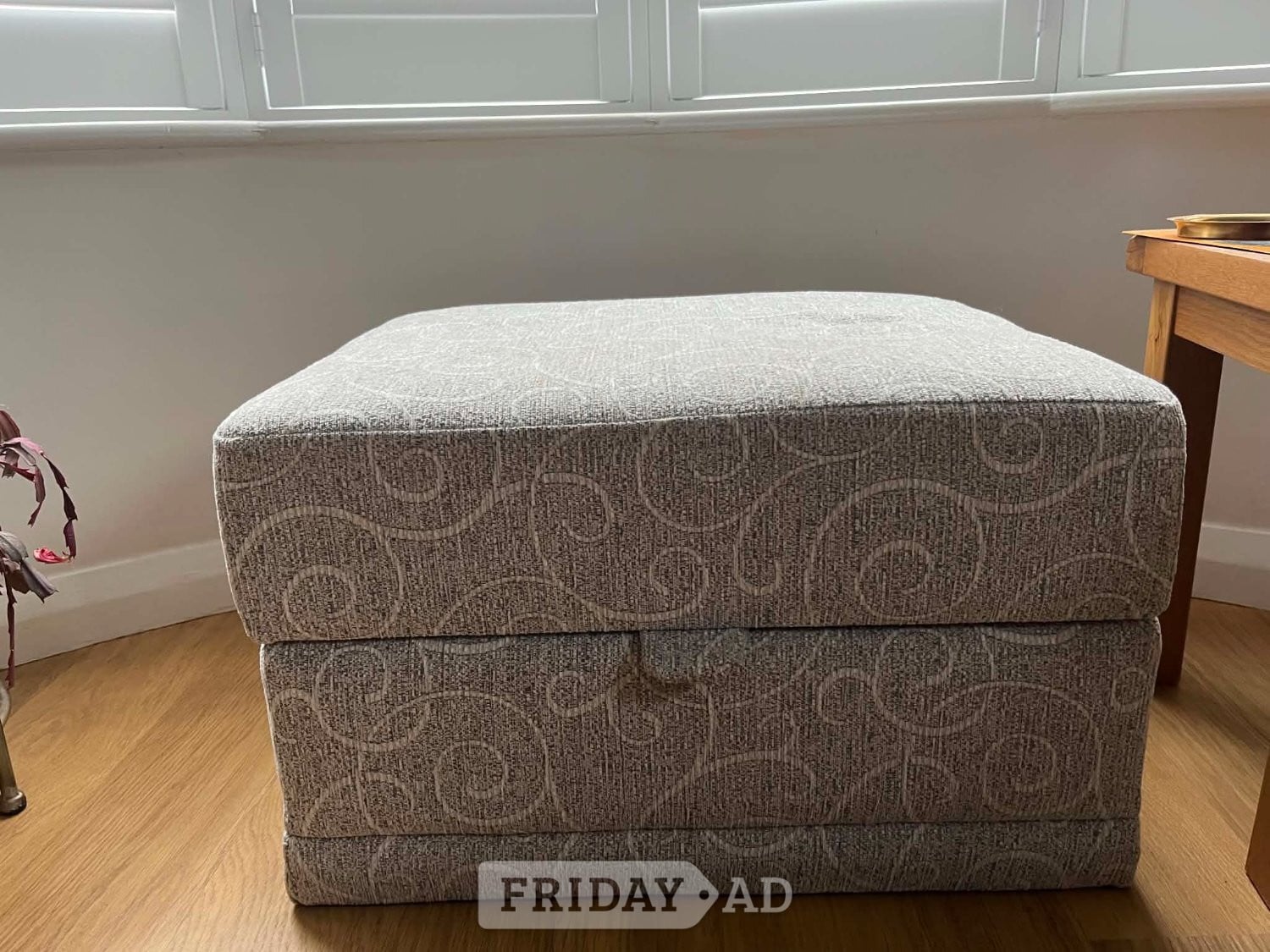 2 seater sofa, chair and pouffe - Furniture in Worthing