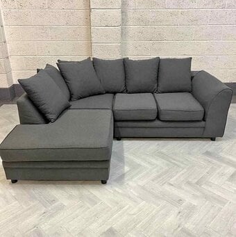 DFS L shape Corner sofa with High back Cushions COD Available 